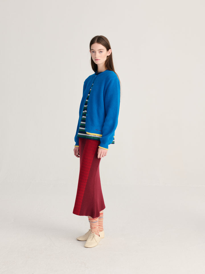 Jacquard knitted skirt