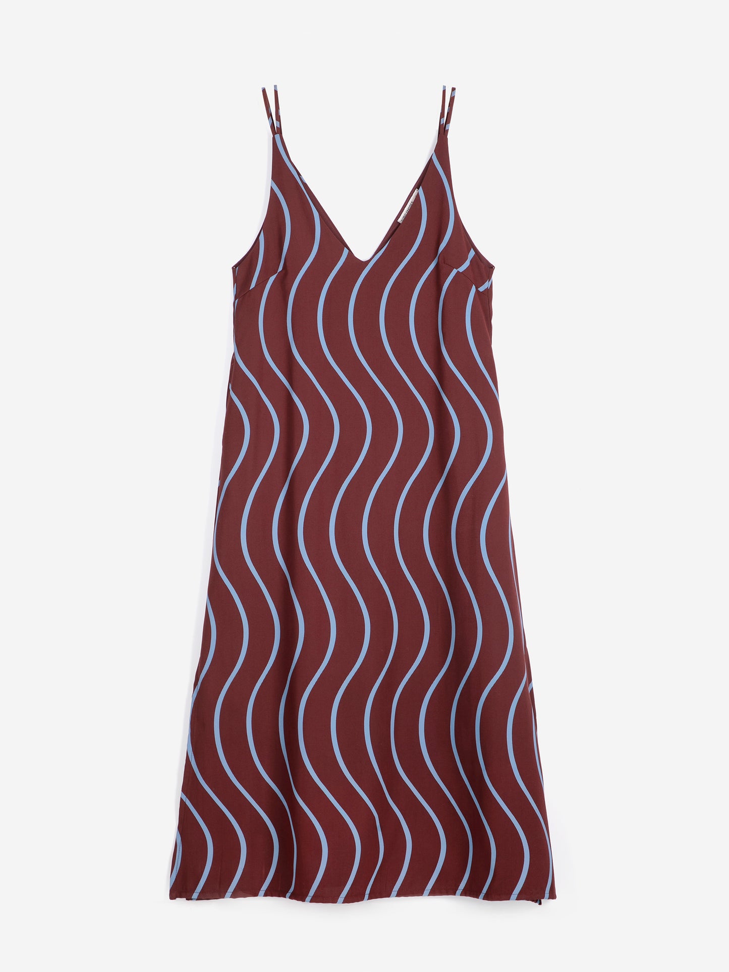 Robe sans manches à rayures all-over Psicodelic