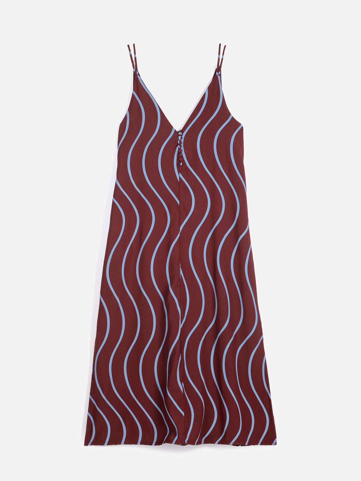 Robe sans manches à rayures all-over Psicodelic