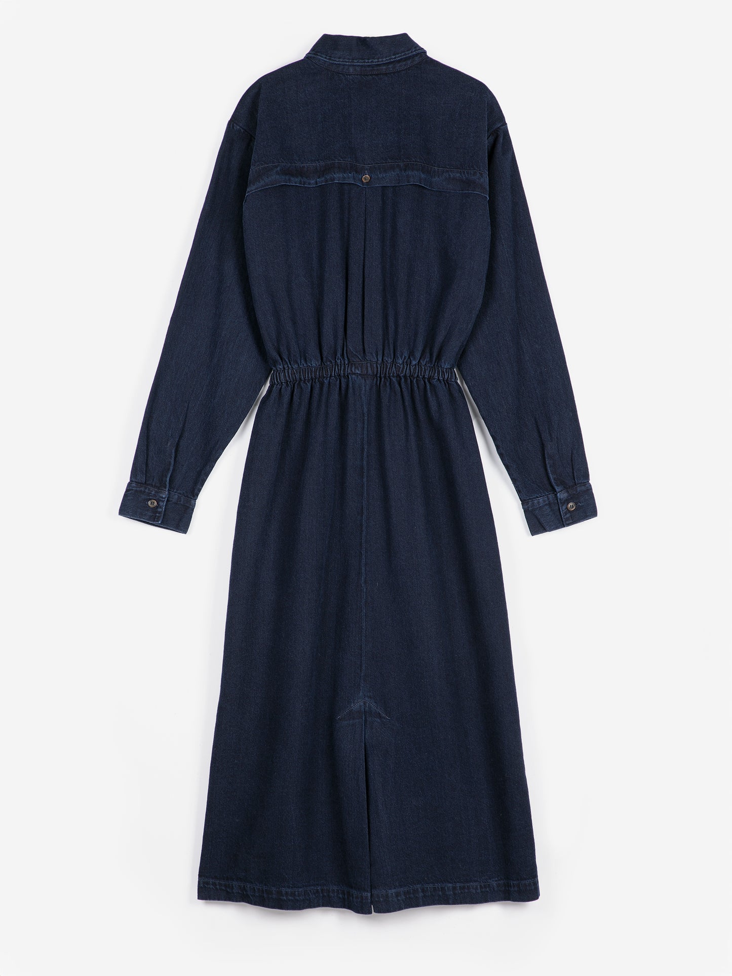 Washed denim dress