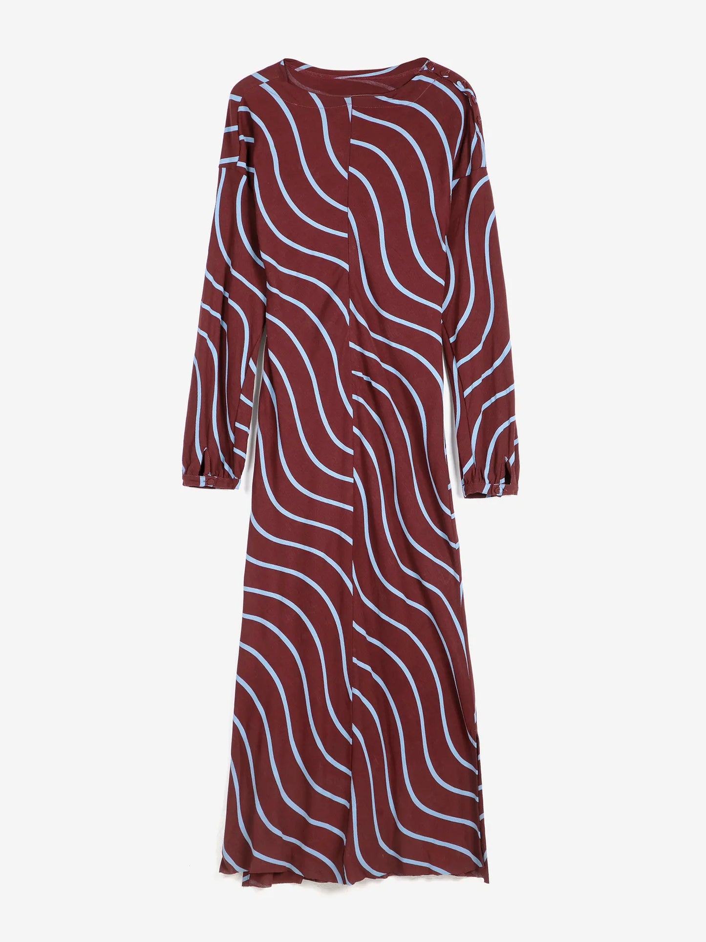 Vestit fluid estampat Psicodelic Stripes