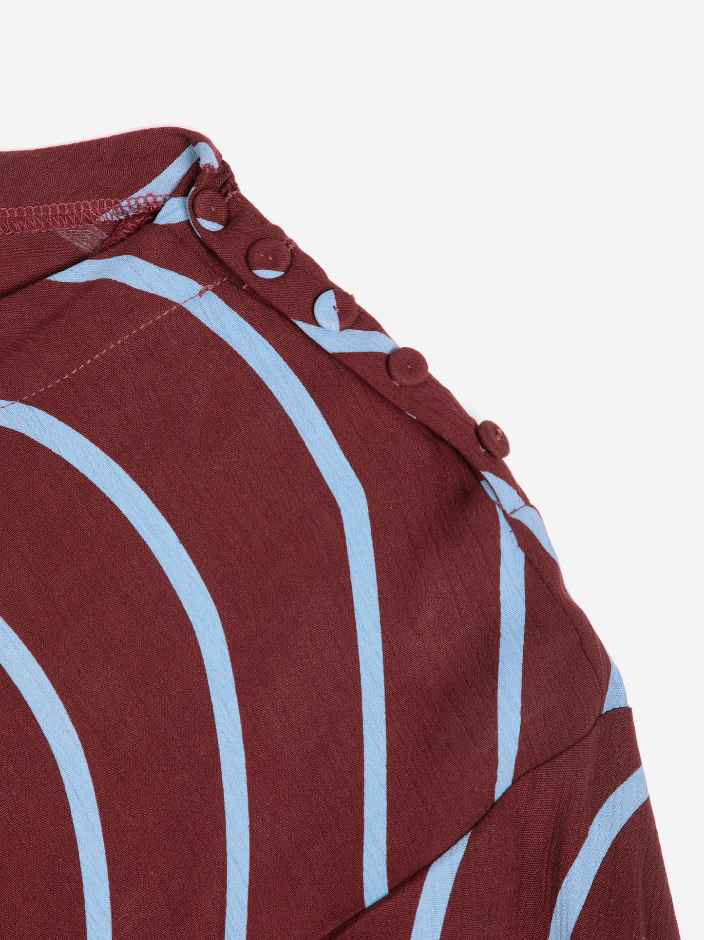 Vestit fluid estampat Psicodelic Stripes