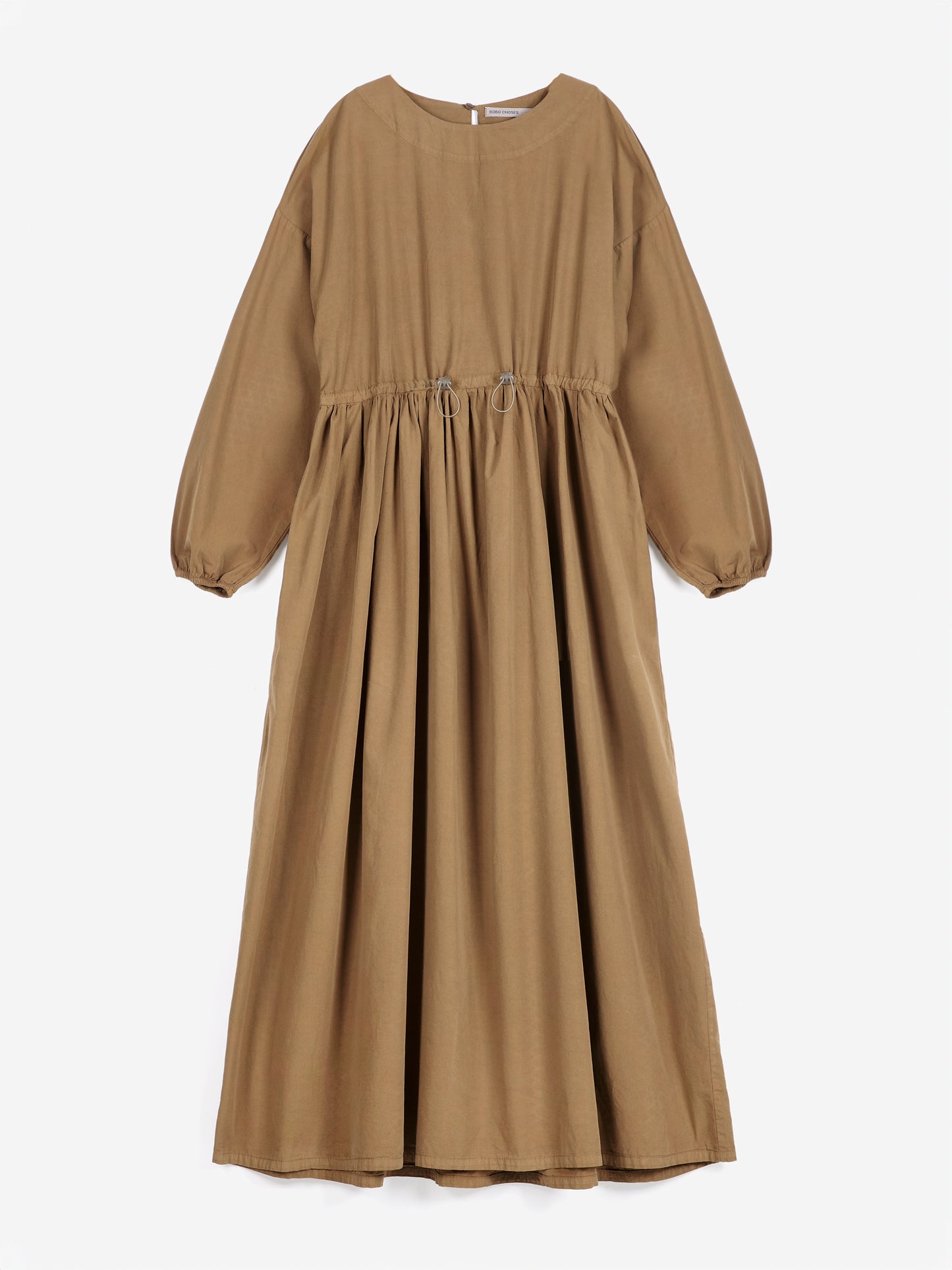 Vestit de popelín amb cintura elàstica