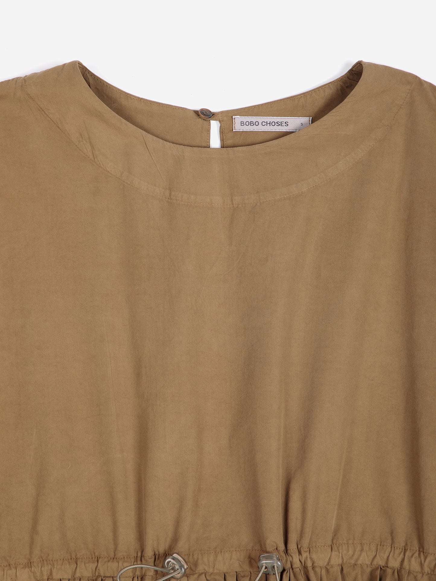 Vestit de popelín amb cintura elàstica