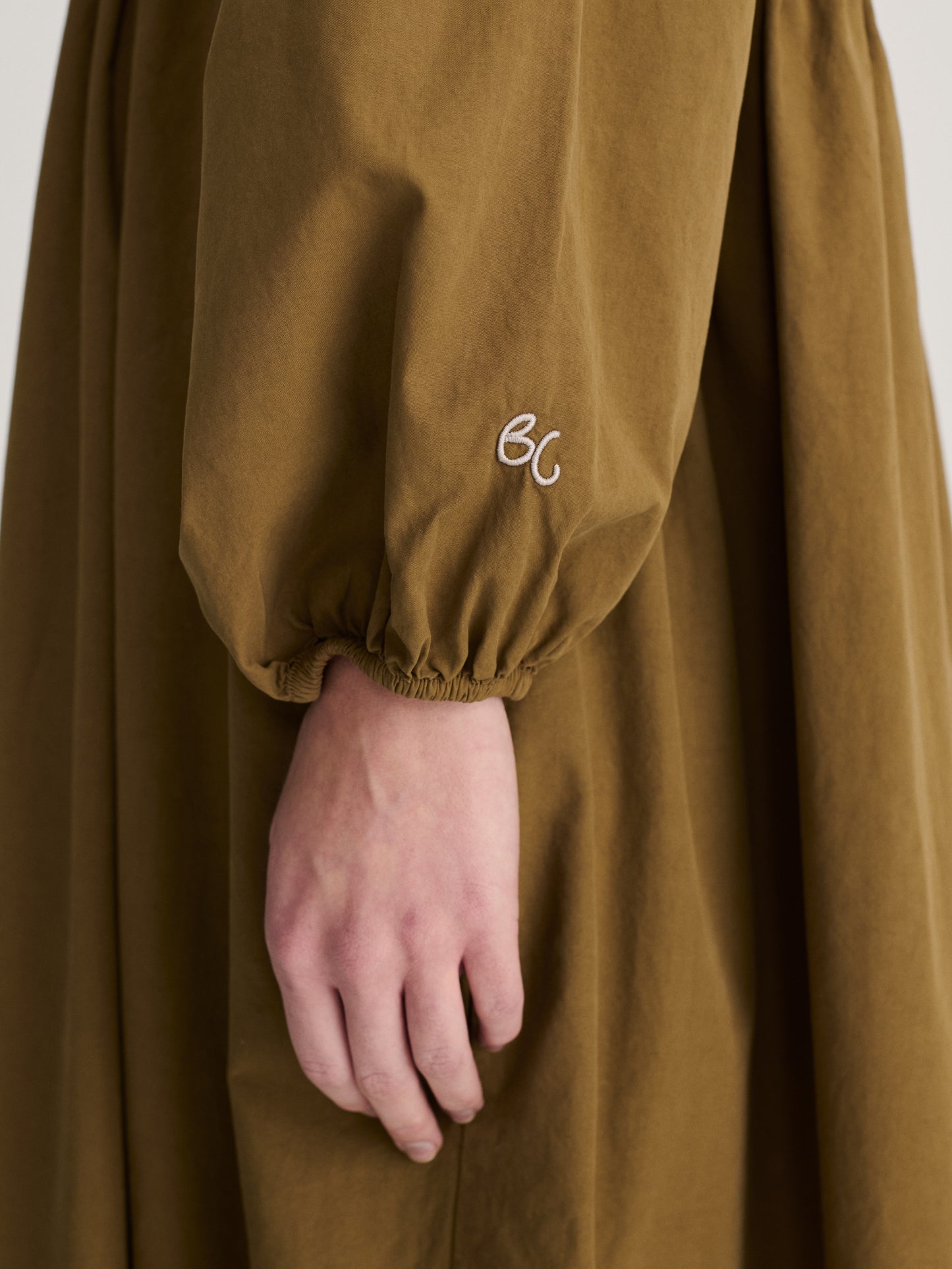 Vestit de popelín amb cintura elàstica