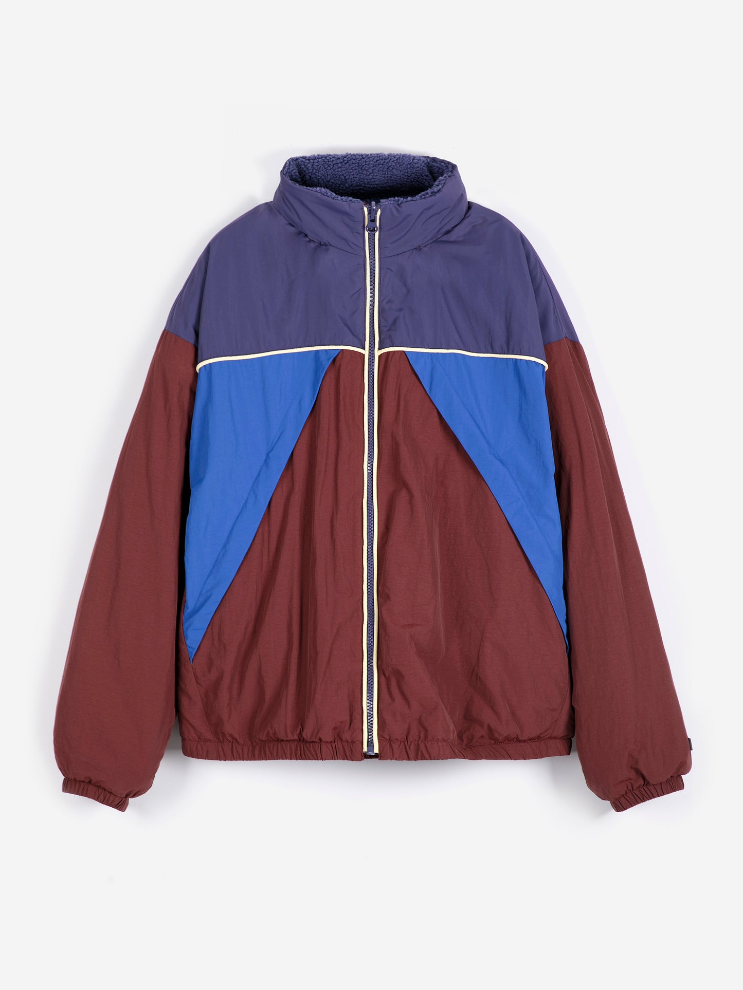 Doudoune sherpa en nylon Color Block