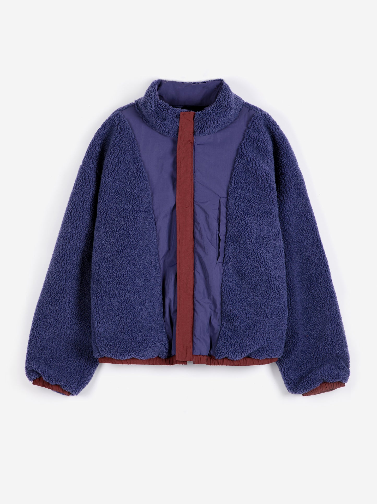 Doudoune sherpa en nylon Color Block