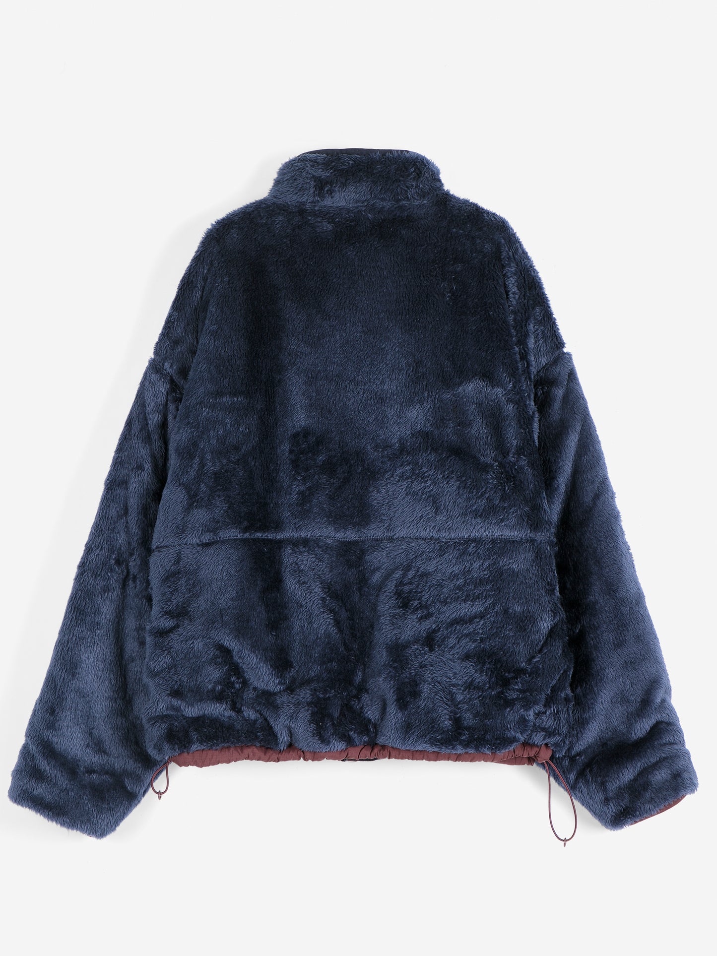 Chaqueta sherpa suave y reversible de nailon