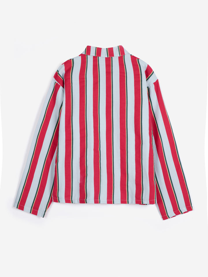 Ensemble de pyjama en flanelle fluide rayé all-over