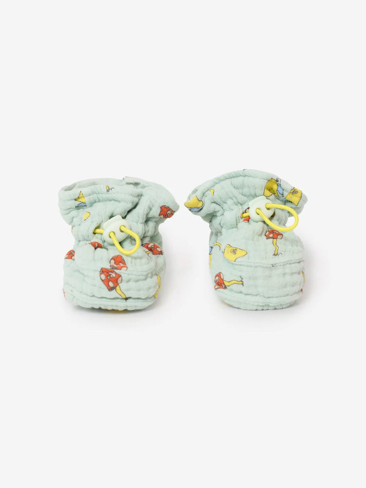 Mush Monster Duo all over baby booties
