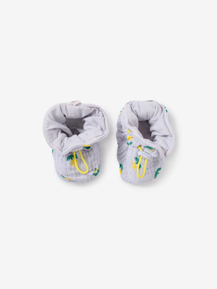 Stamp Bloom all over baby booties