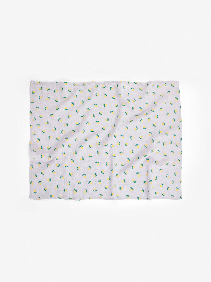 Stamp Bloom all over muslin cloth