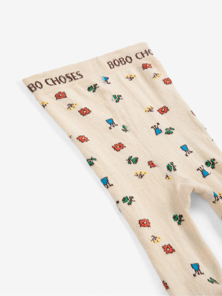 Blossom all over tights