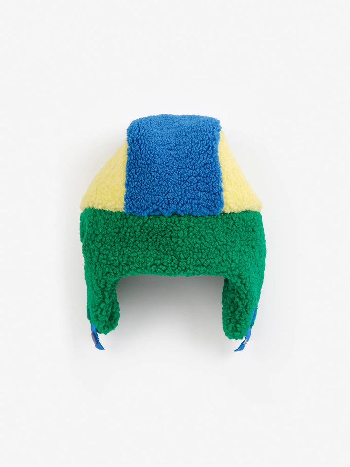 Bobo Choses color block sheepskin chapka