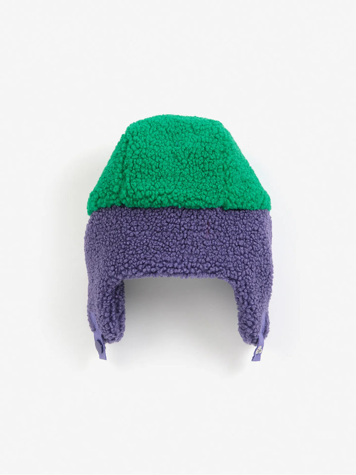 Bobo Choses color block sheepskin chapka