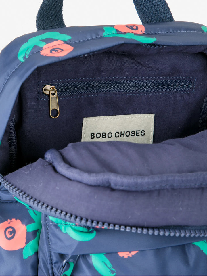 Stamp bloom all over backpack