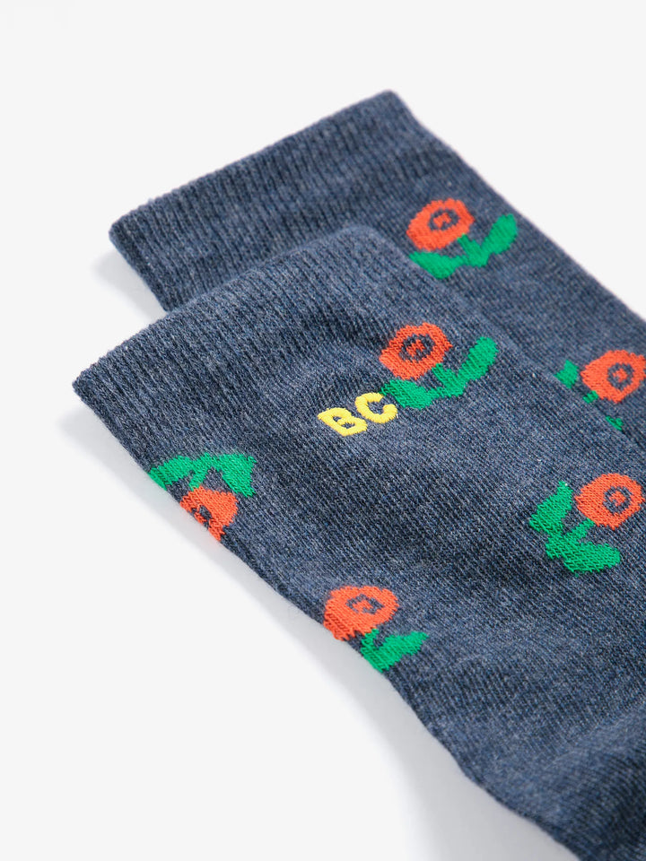 Stamp Bloom all over short socks