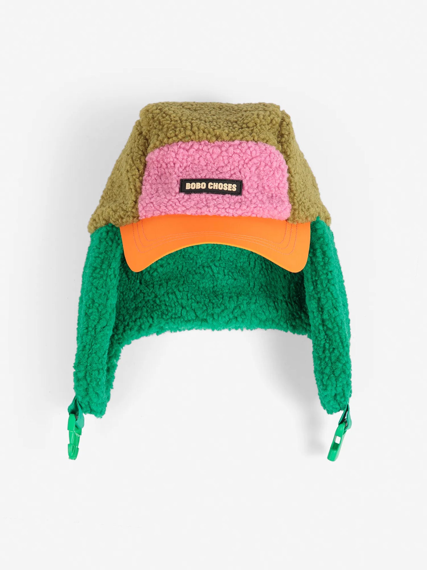 Bobo Choses color block sheepskin chapka