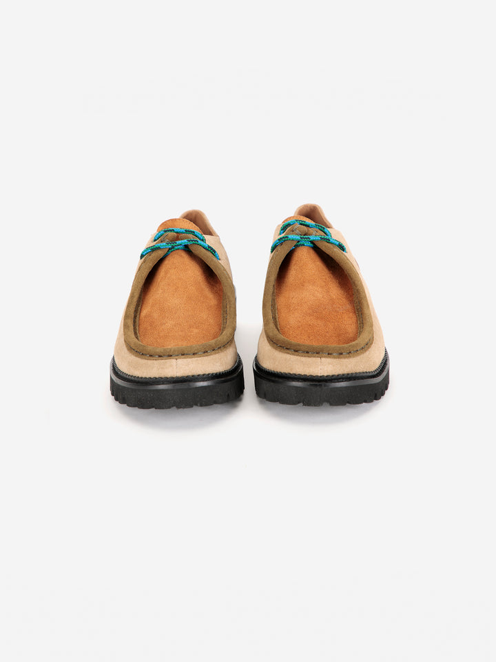 Wallabee-Schuhe aus Wildleder Color Block