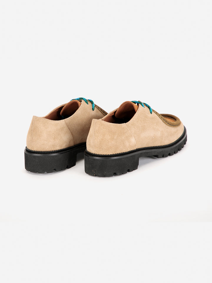 Wallabee-Schuhe aus Wildleder Color Block