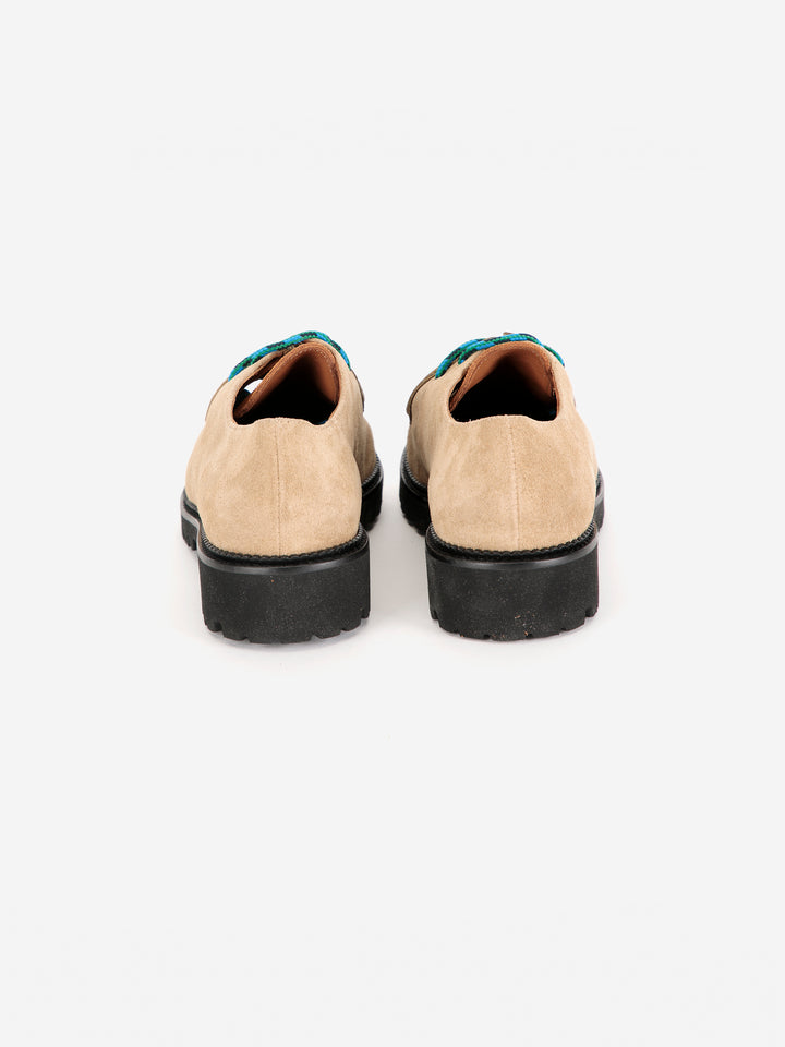 Wallabee-Schuhe aus Wildleder Color Block