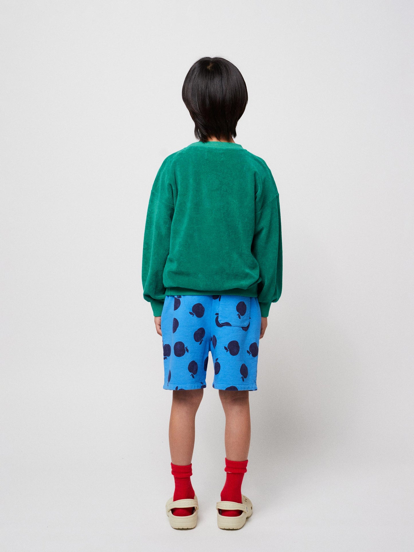 Sweatshirt vert en éponge Bobo Choses