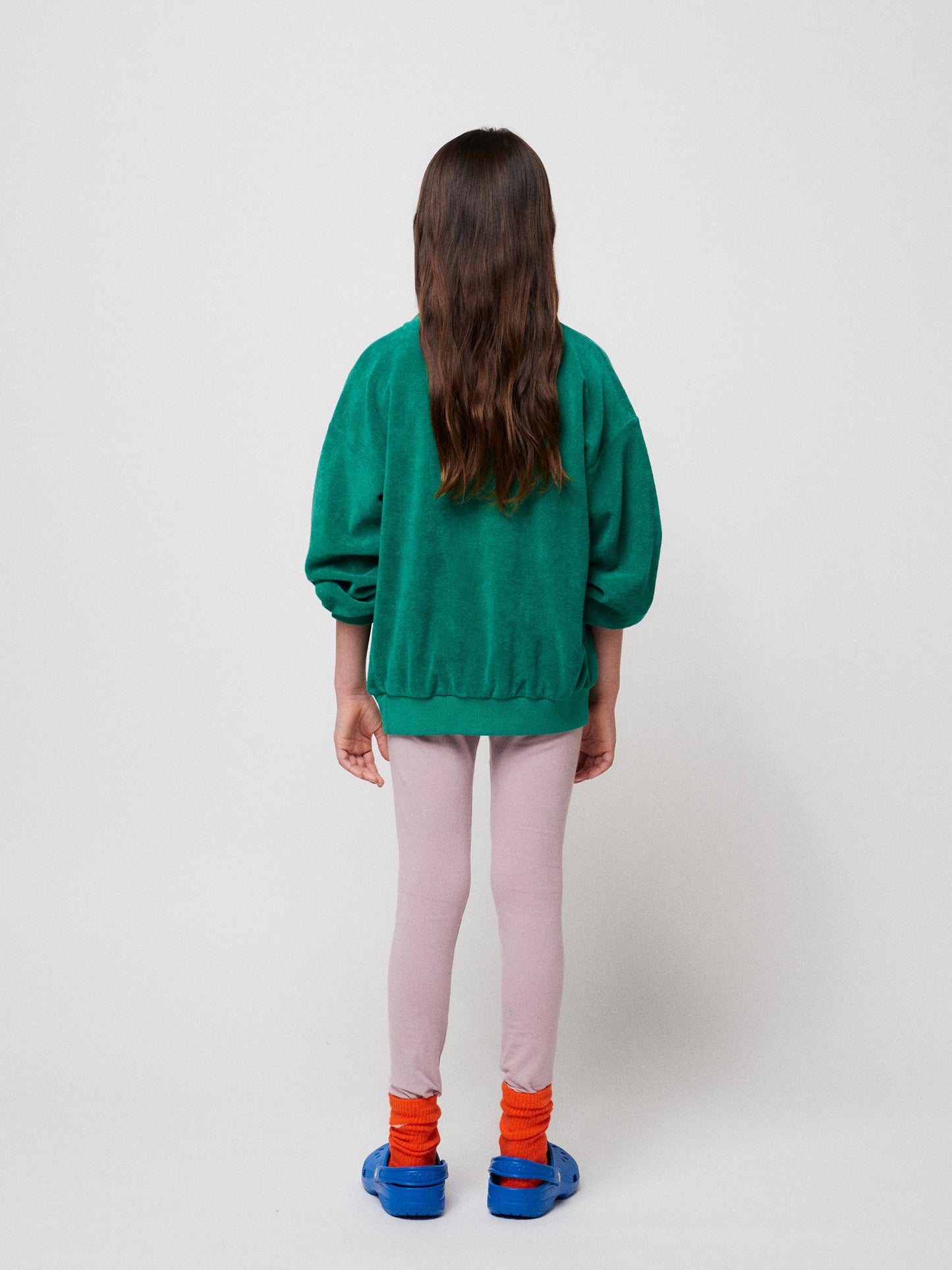 Sweatshirt vert en éponge Bobo Choses
