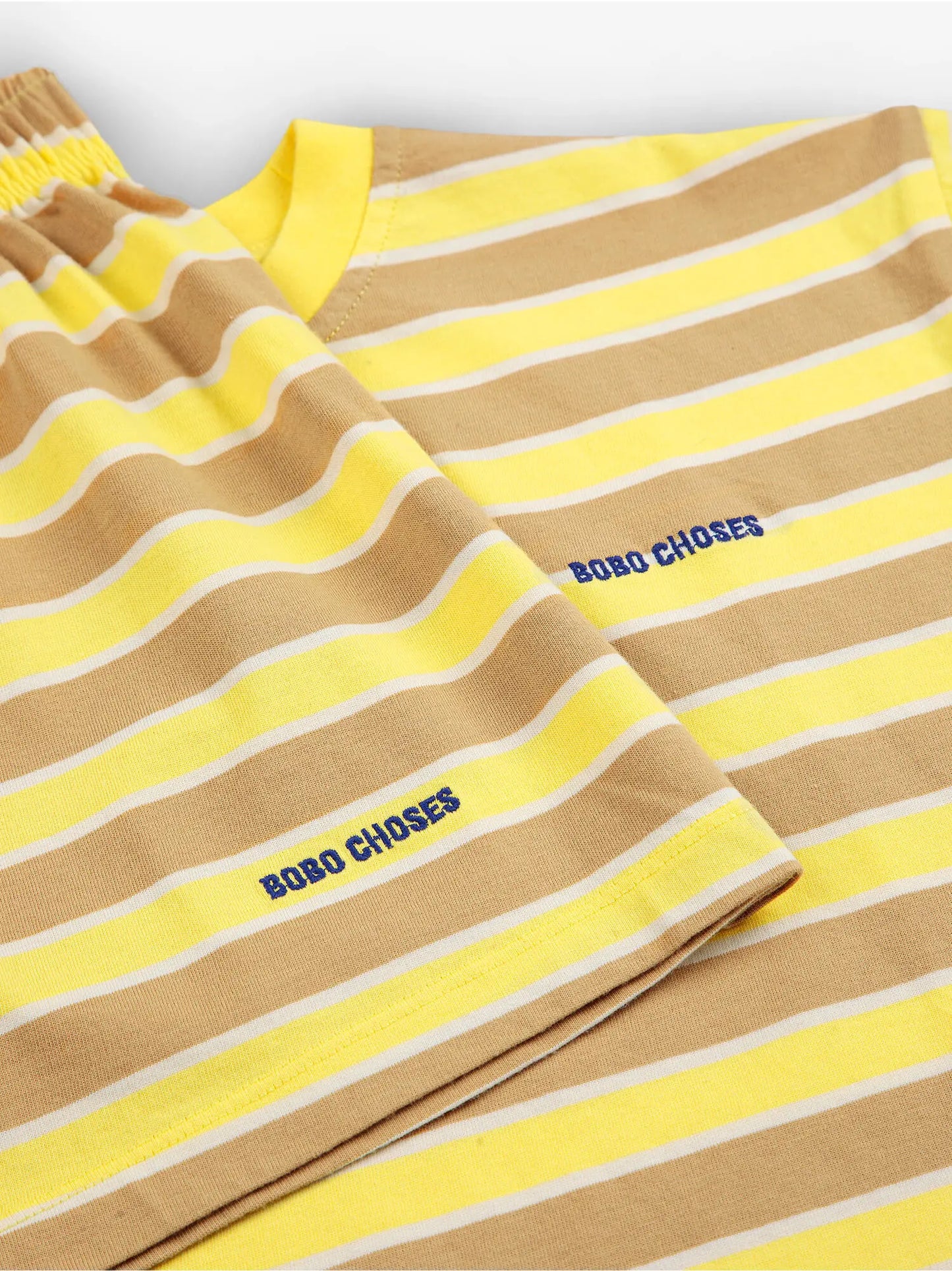 Conjunt de loungewear Yellow Stripes Bobo Choses