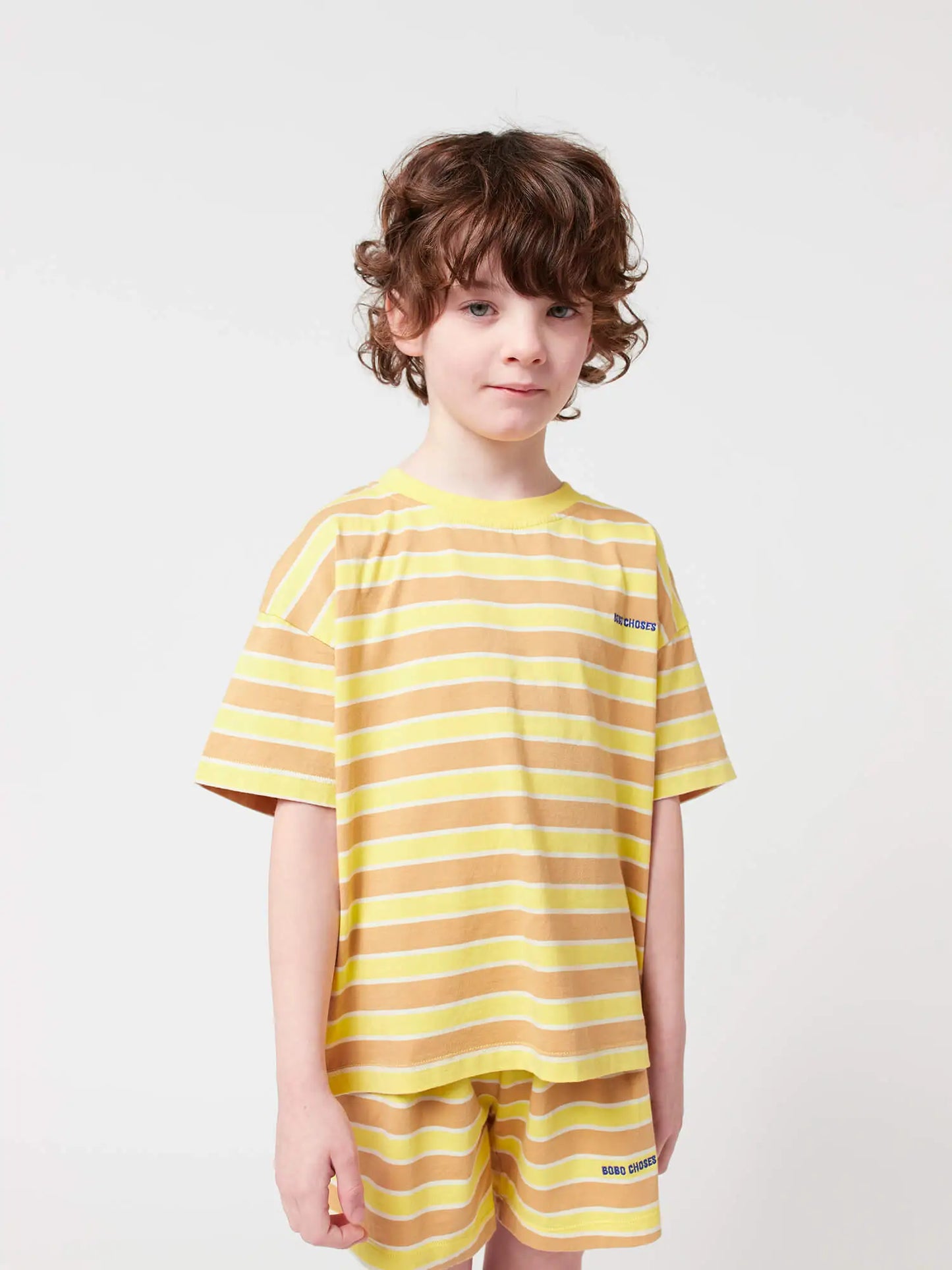 Conjunt de loungewear Yellow Stripes Bobo Choses