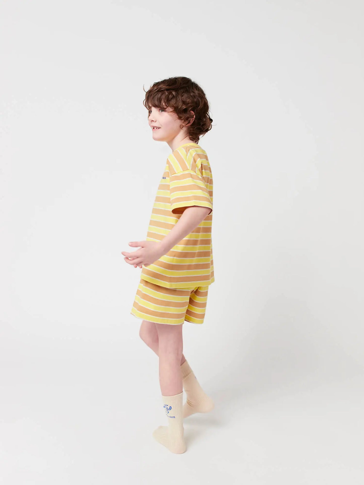 Conjunt de loungewear Yellow Stripes Bobo Choses