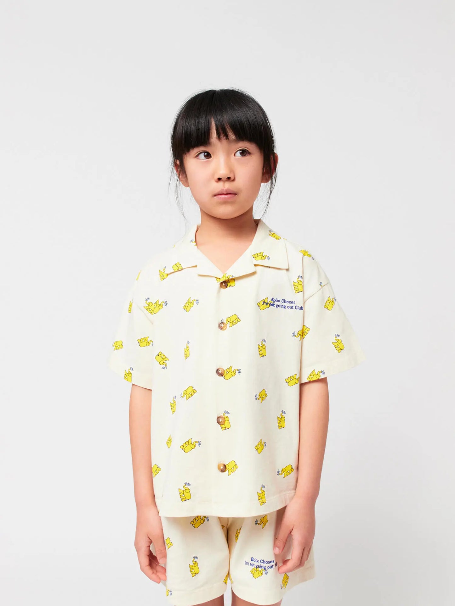 Conjunto de loungewear estampado Yellow Elephant