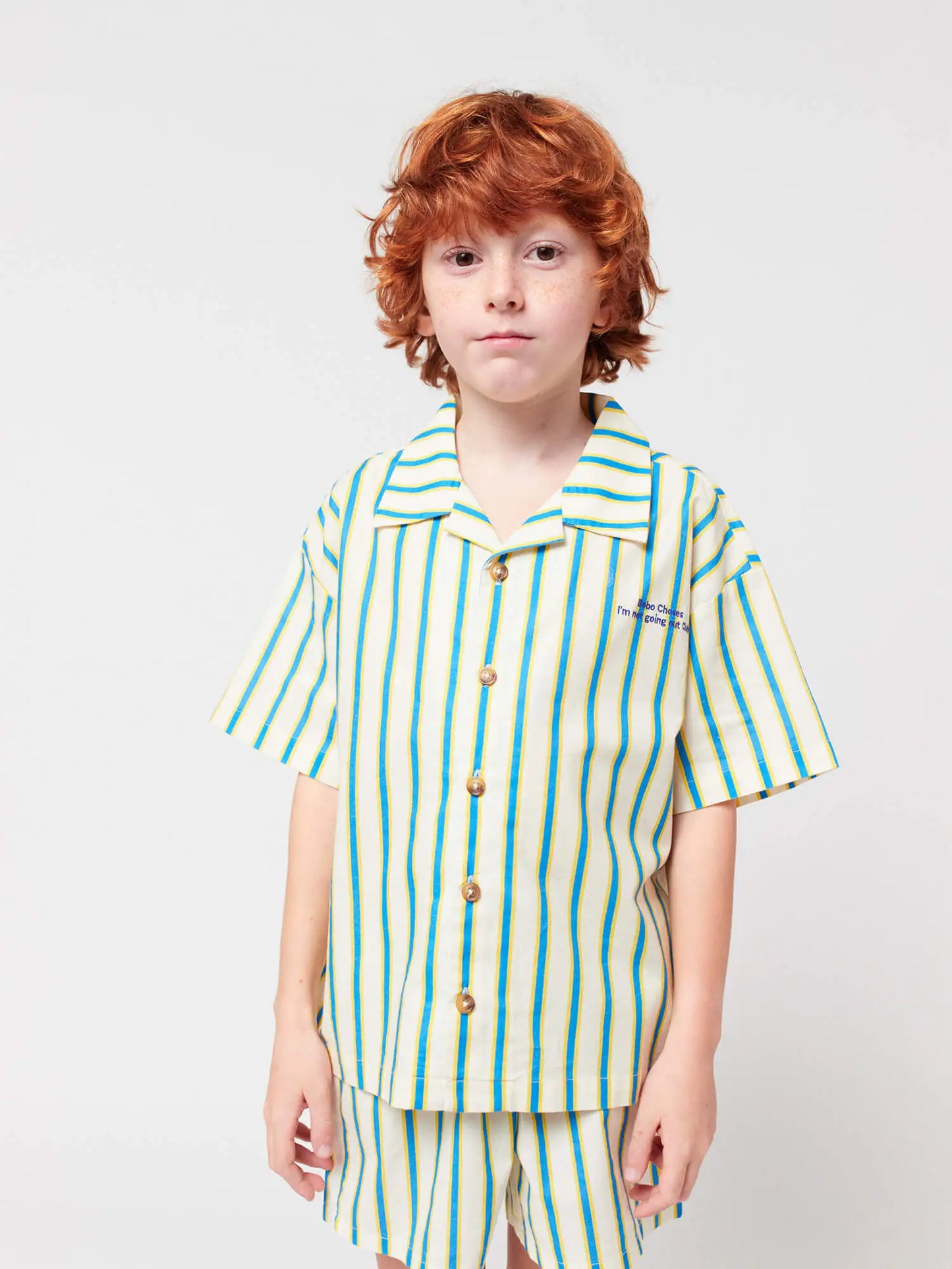 Yellow Stripes loungewear woven set