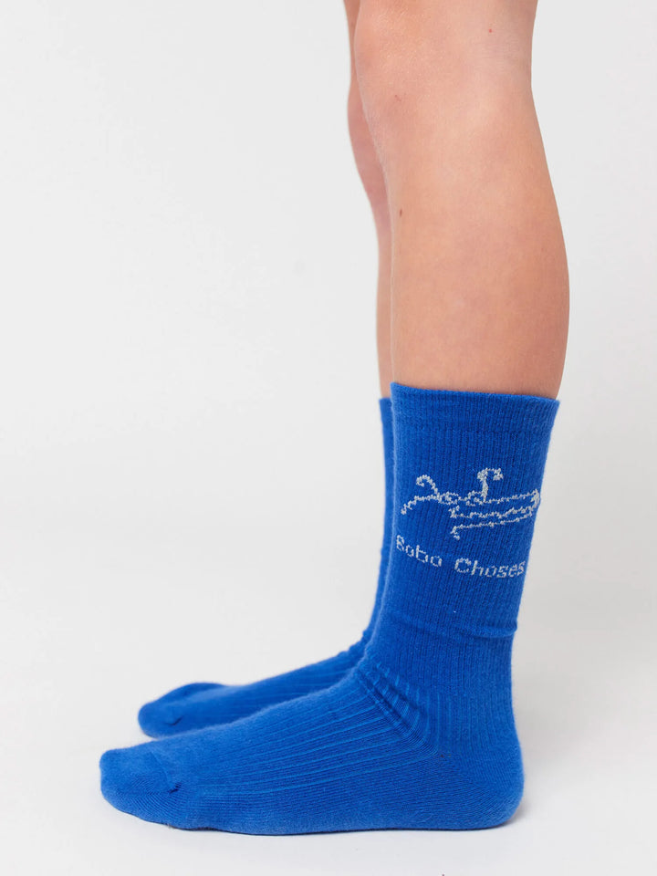 Happy Worm & Reading crocodile long socks pack