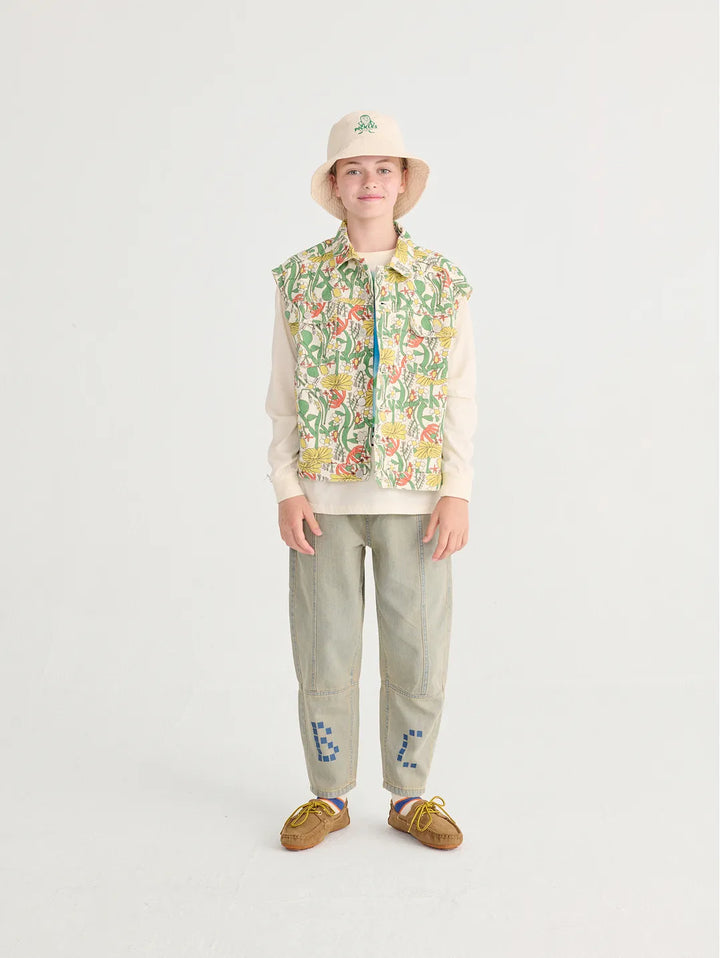 Color Herbalist all over twill vest