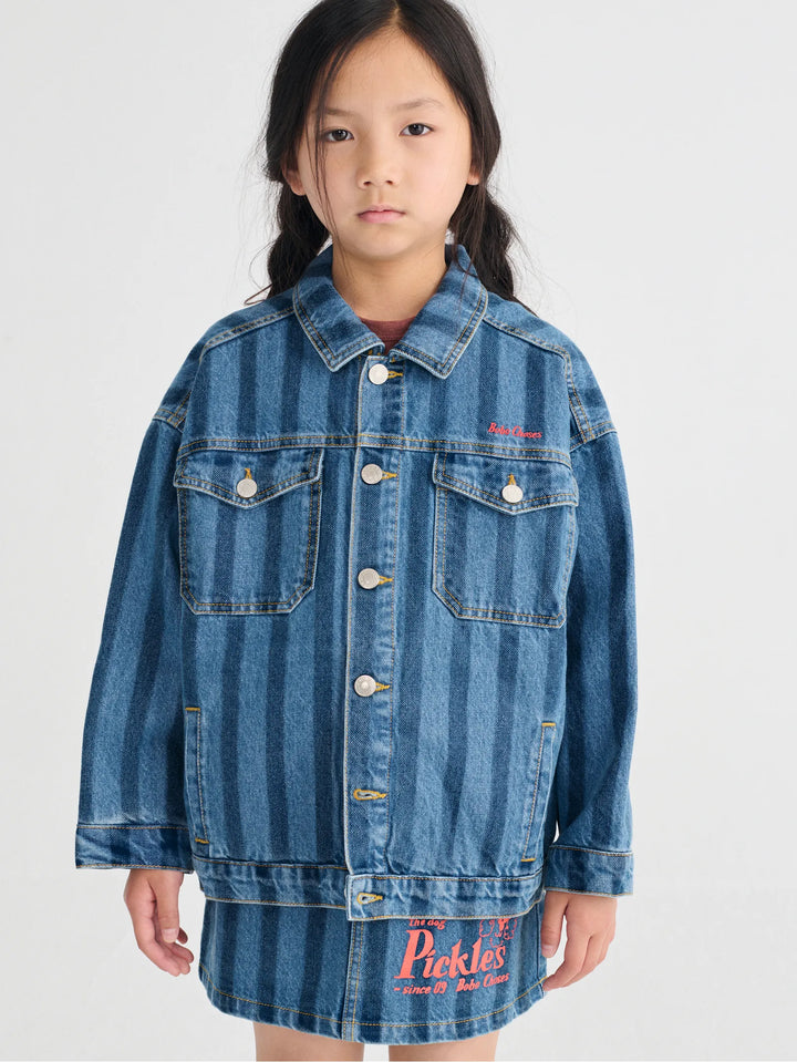 Faldilla denim de ratlles Pickles The Dog