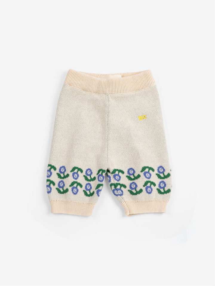 Stamp Bloom knitted pants