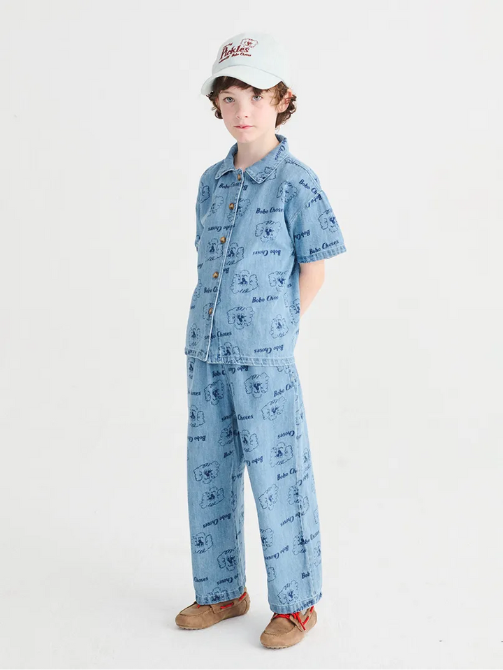 Pantalons denim lleuger estampat Pickles The Dog