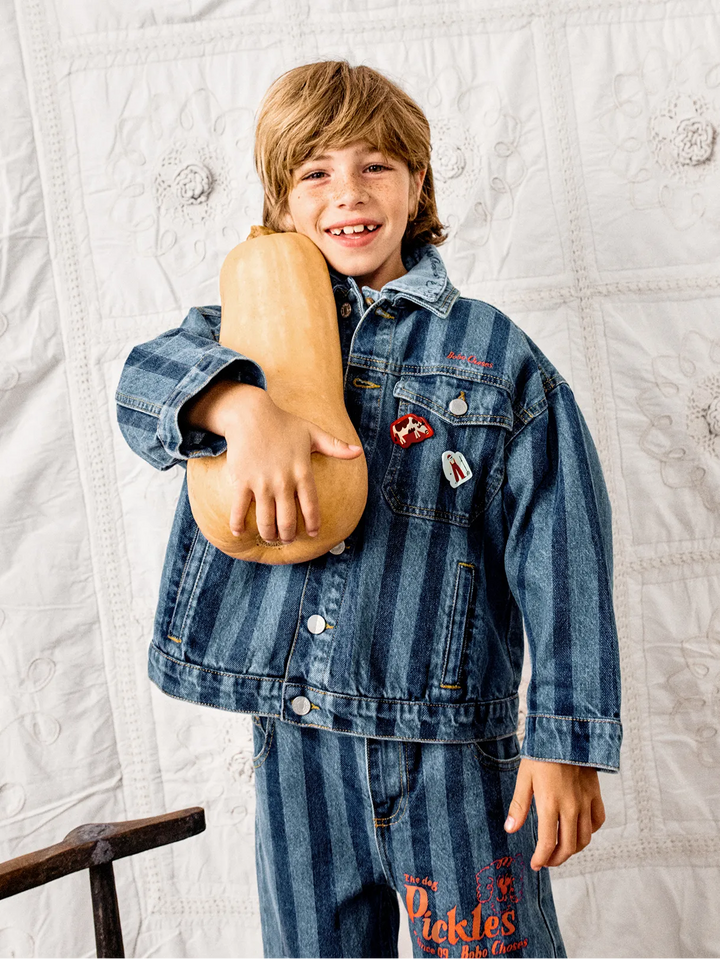 Jaqueta denim de ratlles Bobo Choses