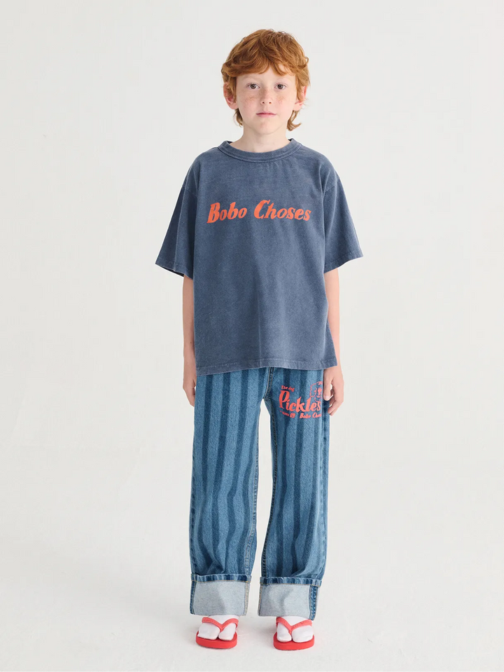 Pantalons denim de ratlles Pickles The Dog