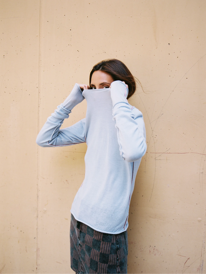 Turtleneck knitted merino extrafine jumper