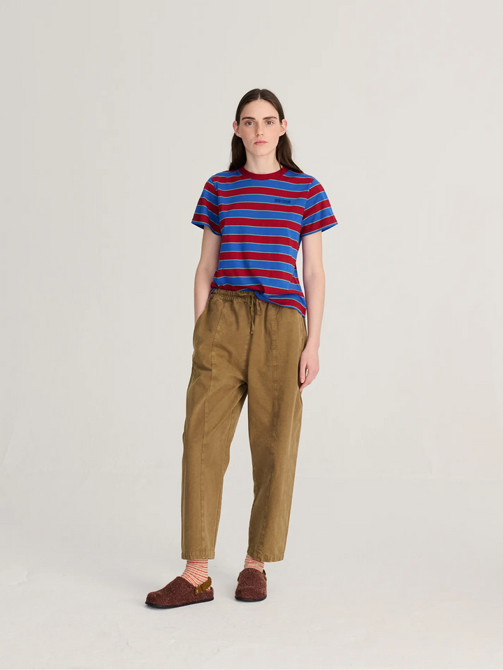Striped cropped T-shirt